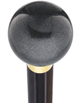 Carbon Graphite Knob Cane - Personalize Wood Shaft & Collar Genuine Wenge (+$28.00) Ball Clock Handle Walking Canes - Tophatter Daily Deals