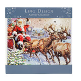 Santas Sleigh Christmas Advent Calendar | Traditional Picture Advent Calendar Advent Calendar - Tophatter Daily Deals
