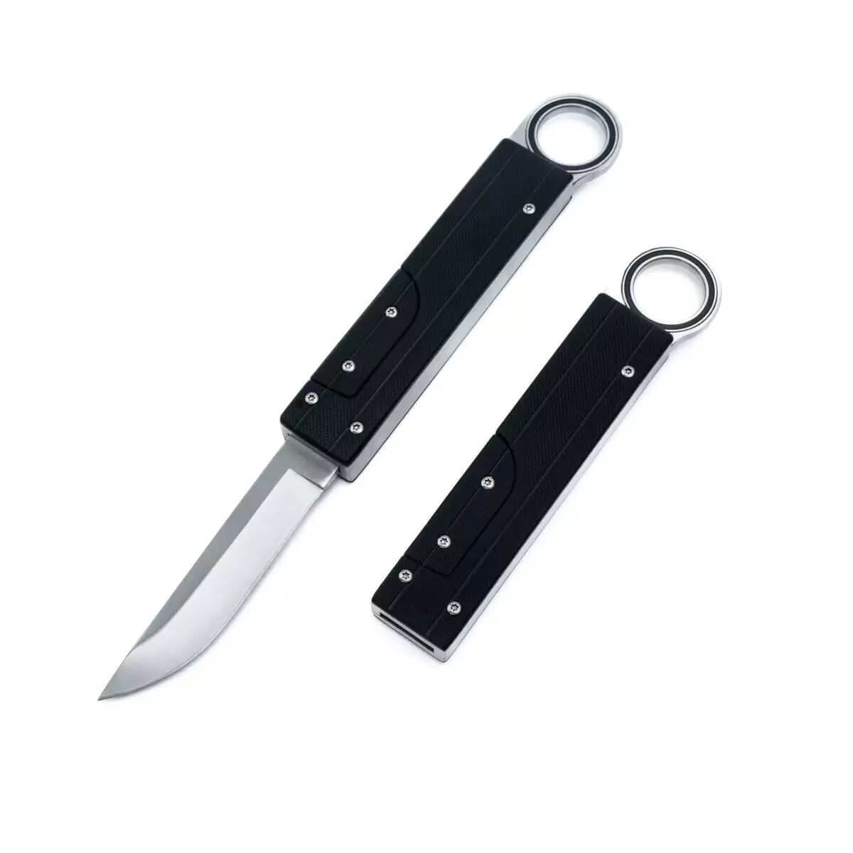 Outdoor sharp folding knife, portable Gravity knife-GS77 Silver Pocket Knives - Tophatter Daily Deals