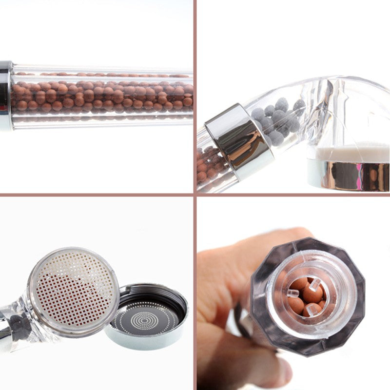 1Pcs Transparent Handheld Water-saving Bath Shower Nozzle Sprinkler Sprayer Filter 0 - Tophatter Daily Deals