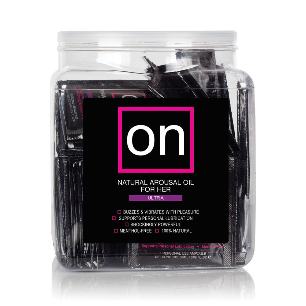 ON for Her Arousal Oil Ultra - Tub of 75 Single use Ampoule - Tophatter Daily Deals