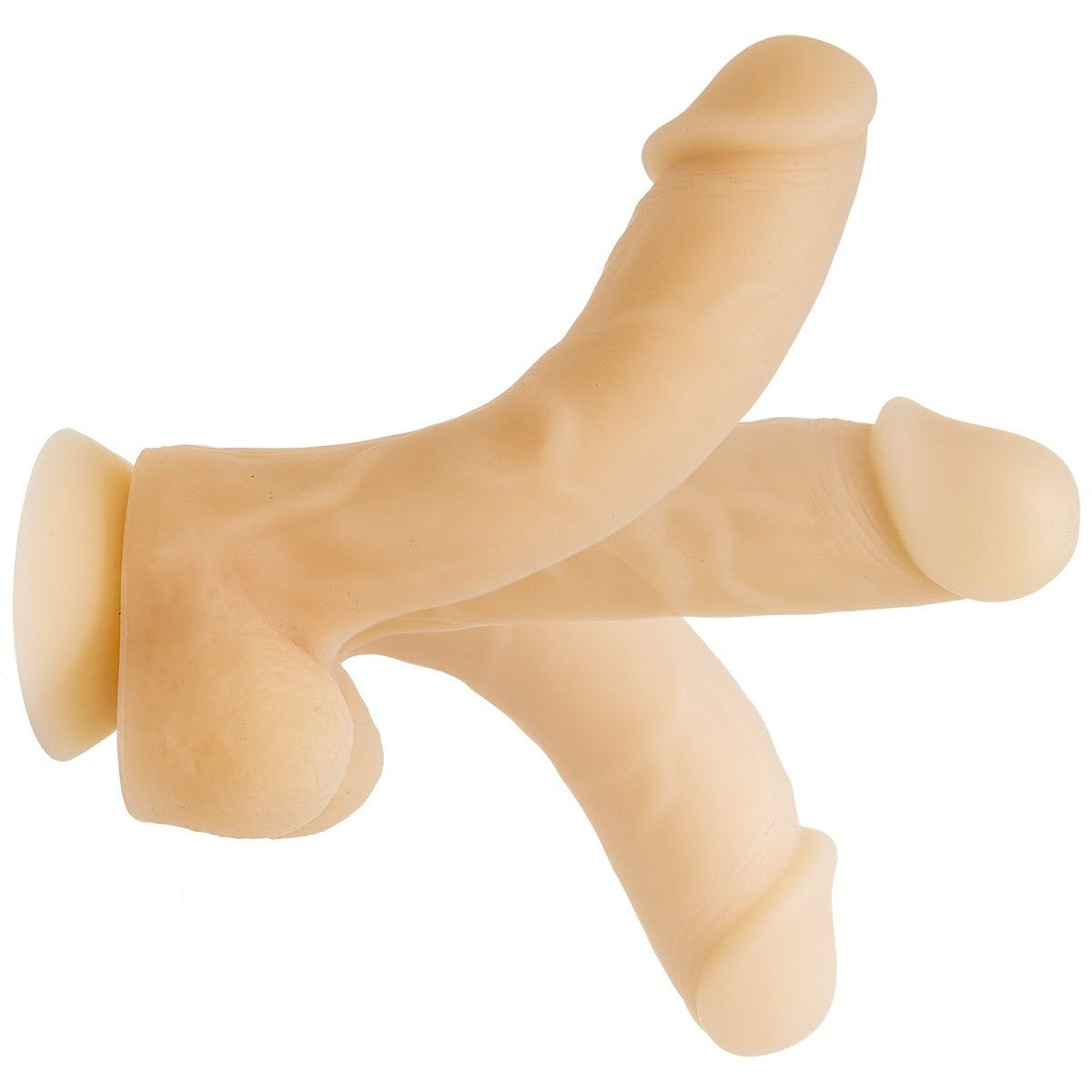 Addiction David Bendable 8" Silicone Dildo in Ivory Realistic Dildo - Tophatter Daily Deals