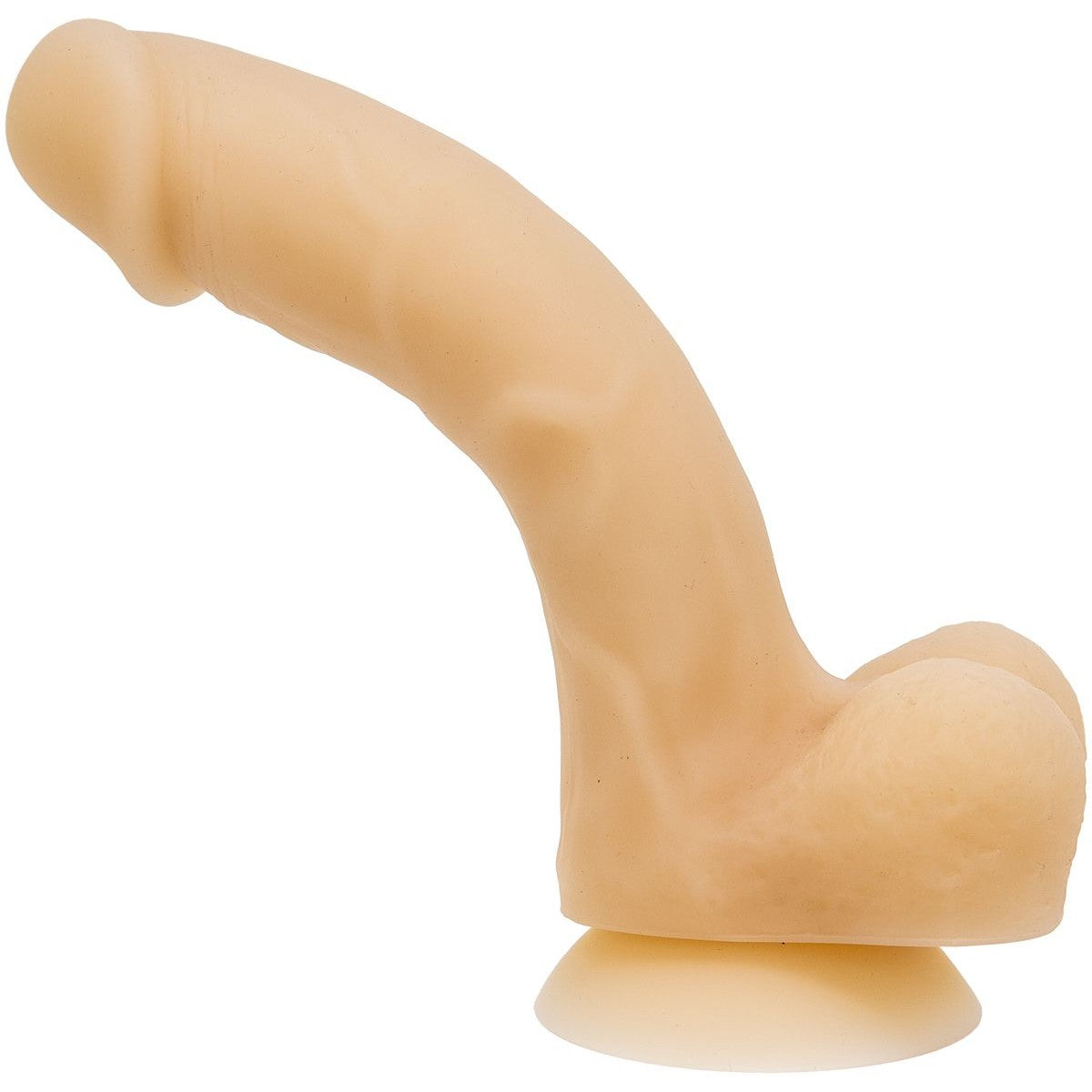 Addiction David Bendable 8" Silicone Dildo in Ivory Realistic Dildo - Tophatter Daily Deals