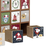 Red House Christmas Advent Calendar | Wooden Fill Your Own Advent Calendar Advent Calendar - Tophatter Daily Deals
