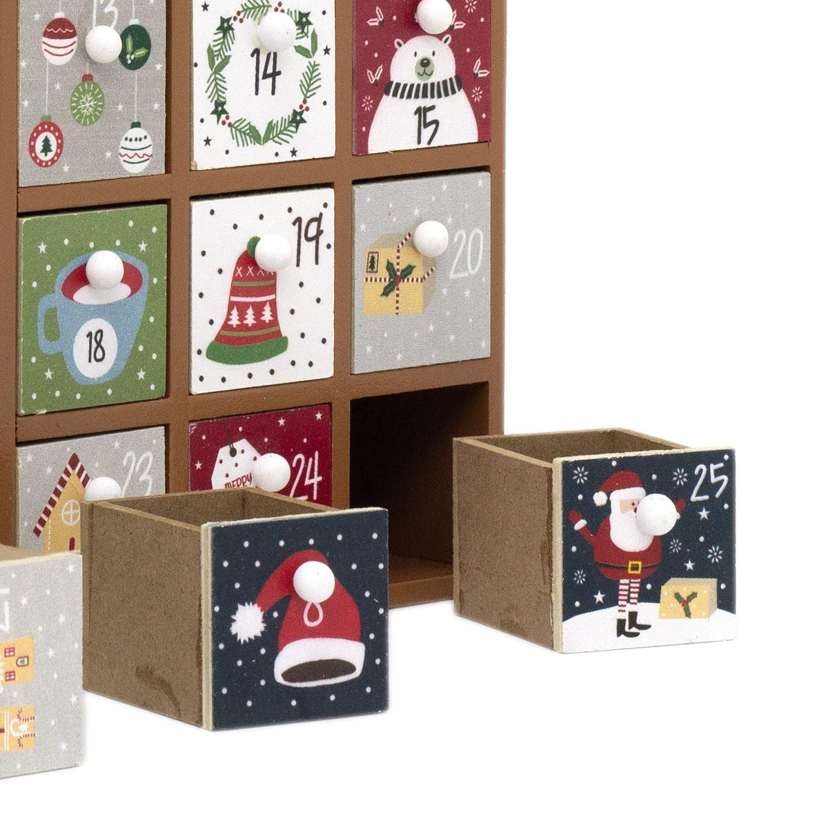 Red House Christmas Advent Calendar | Wooden Fill Your Own Advent Calendar Advent Calendar - Tophatter Daily Deals