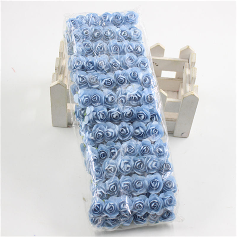 Artificial Flower Festive Home Gift Box Wedding Candy Box Decoration Light blue 0 - Tophatter Daily Deals