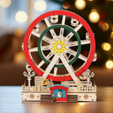 Christmas LED Ferris Wheel Ornament | Light-up Big Wheel Spinning Decoration LED Light - Tophatter Daily Deals