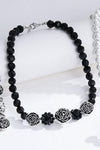 Rose Beaded Lobster Clasp Necklace Necklaces - Tophatter Daily Deals