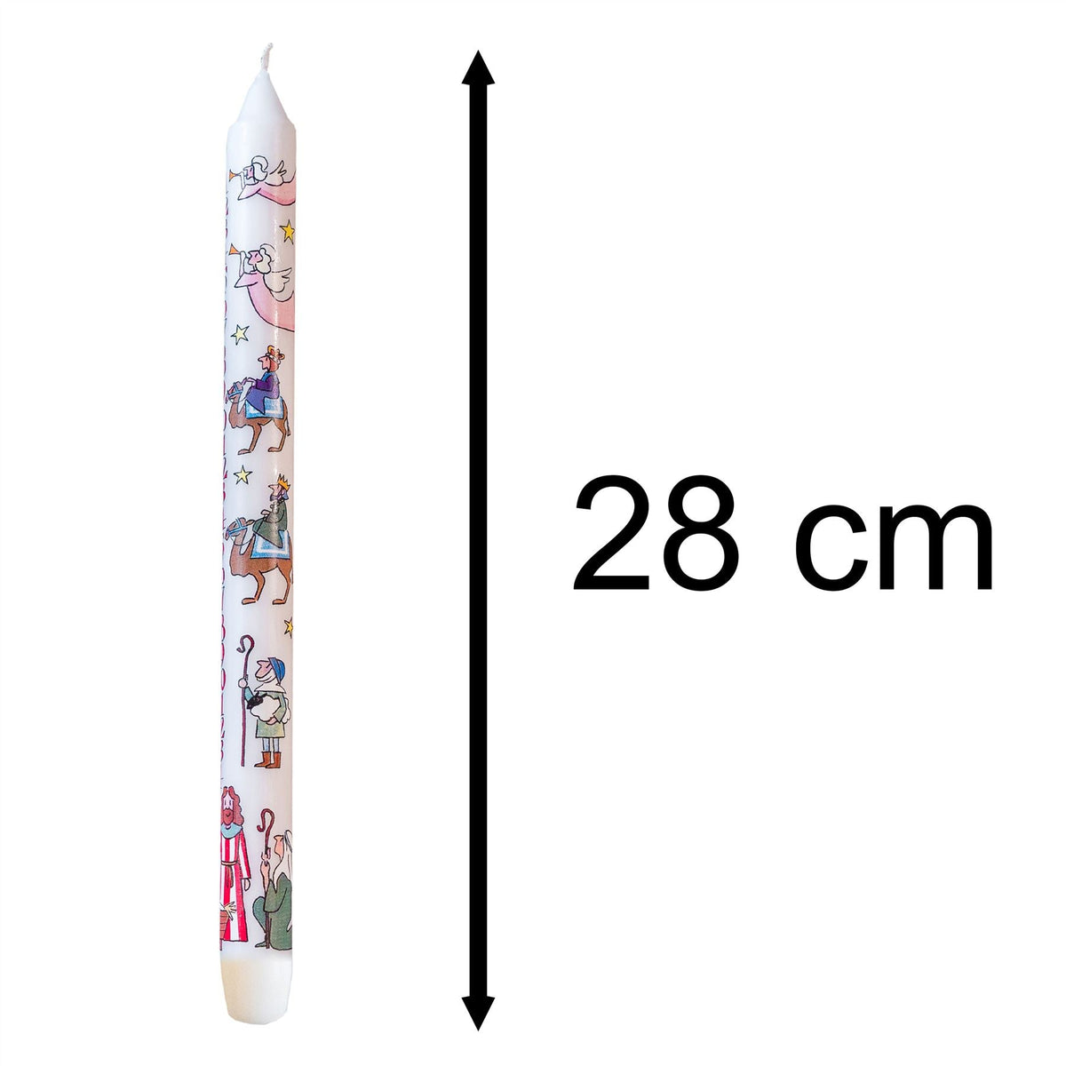 Traditional Countdown To Christmas Advent Candle | Christmas Nativity Design Advent Candle With Numbers | Advent Christmas Candle Festive Dinner Taper Candle Advent Candle - Tophatter Daily Deals