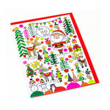 Santa & Reindeer - Christmas Advent Calendar Greetings Card & Envelope Advent Calendar - Tophatter Daily Deals