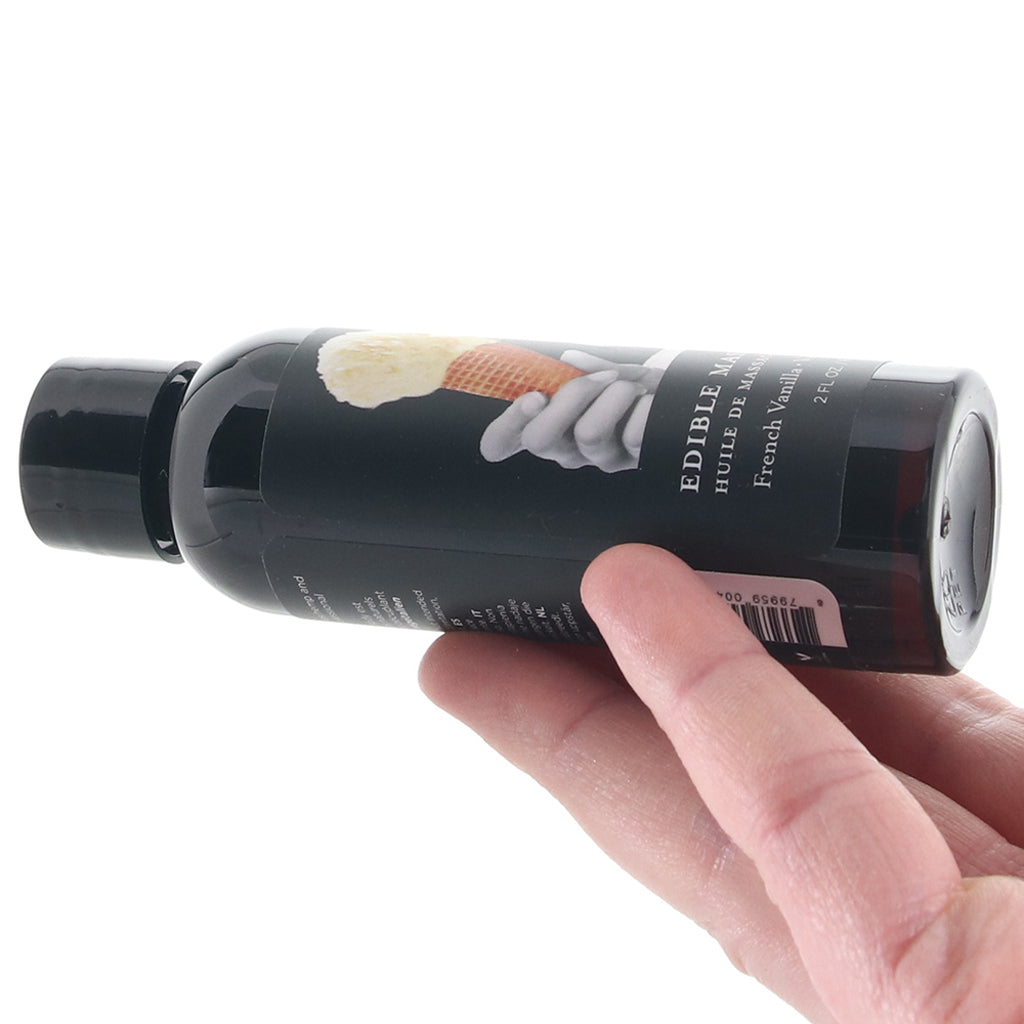 Edible Massage Oil 2oz/60ml in Vanilla - Tophatter's Adult Products Sensual Love > Massage - Tophatter Daily Deals