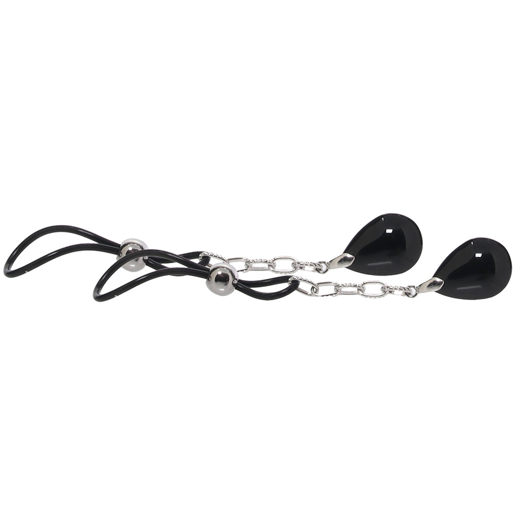 nipple play Non-Piercing Nipple Jewelry in Onyx - Tophatter's Adult Products Bondage and Fetish > Nipple Stimulators & Clamps - Tophatter Daily Deals