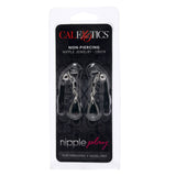 nipple play Non-Piercing Nipple Jewelry in Onyx Bondage and Fetish > Nipple Stimulators & Clamps - Tophatter Daily Deals