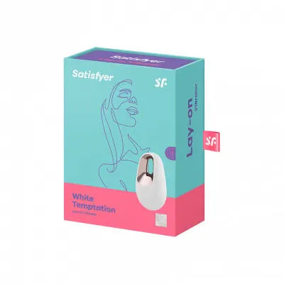 Satisfyer Layons White Temptation – Compact Clitoral Stimulator > Sex Toys For Ladies > Clitoral Vibrators and Stimulators - Tophatter Daily Deals