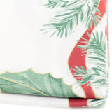 Traditional Rectangle Christmas Tablecloth | Pine Cone And Holly Festive Table Cloth | Xmas Table Cover Christmas Table Decoration 180cm X 130cm Tablecloth - Tophatter Daily Deals