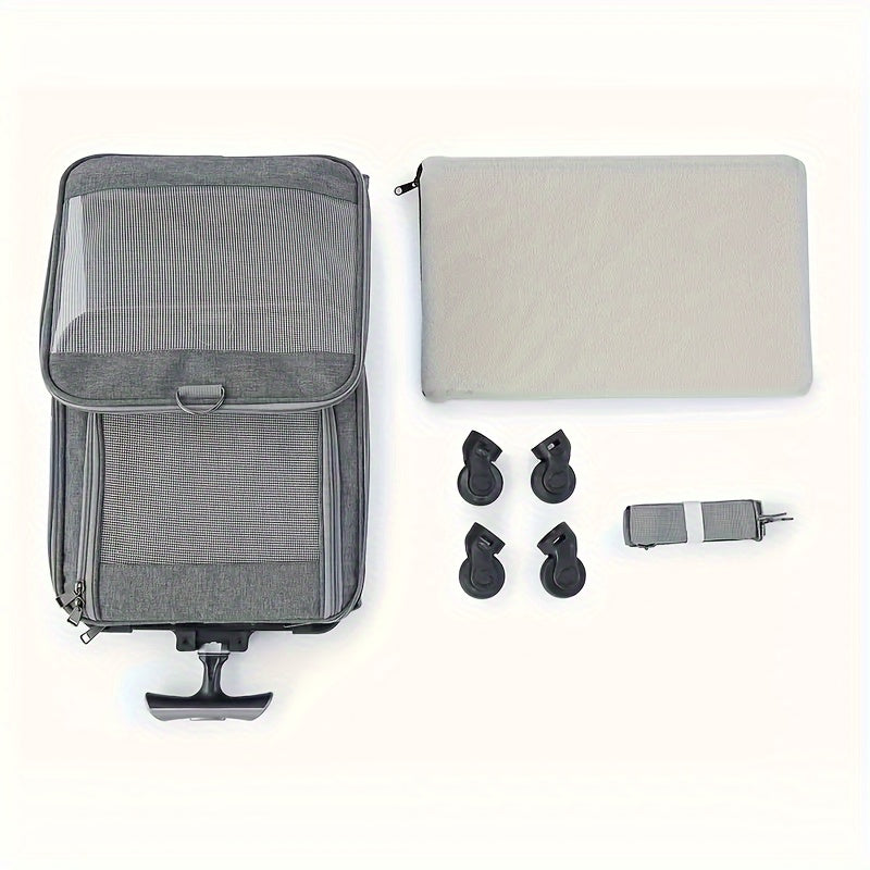 Pet Carrier with Aluminum Frame and Removable Base Pet Carriers & Crates - Tophatter Daily Deals