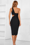 One-Shoulder Cutout Bandage Dress Cocktail Dresses - Tophatter Daily Deals