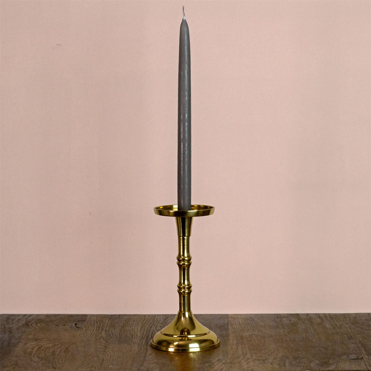 Gold Metal Dinner Candlestick | Pillar Candle Holder Aluminium Candlestick 20cm Candlestick - Tophatter Daily Deals