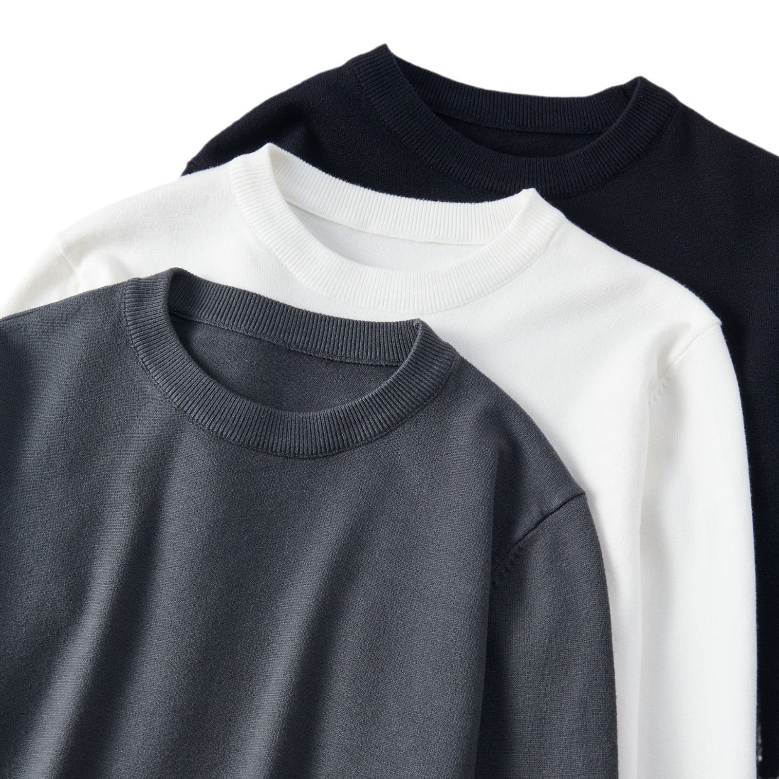 Soft Relaxed Men's Knit Sweater - Crew Neck, Modal 3D Changing Face Moving Picture Frame - Tophatter Daily Deals