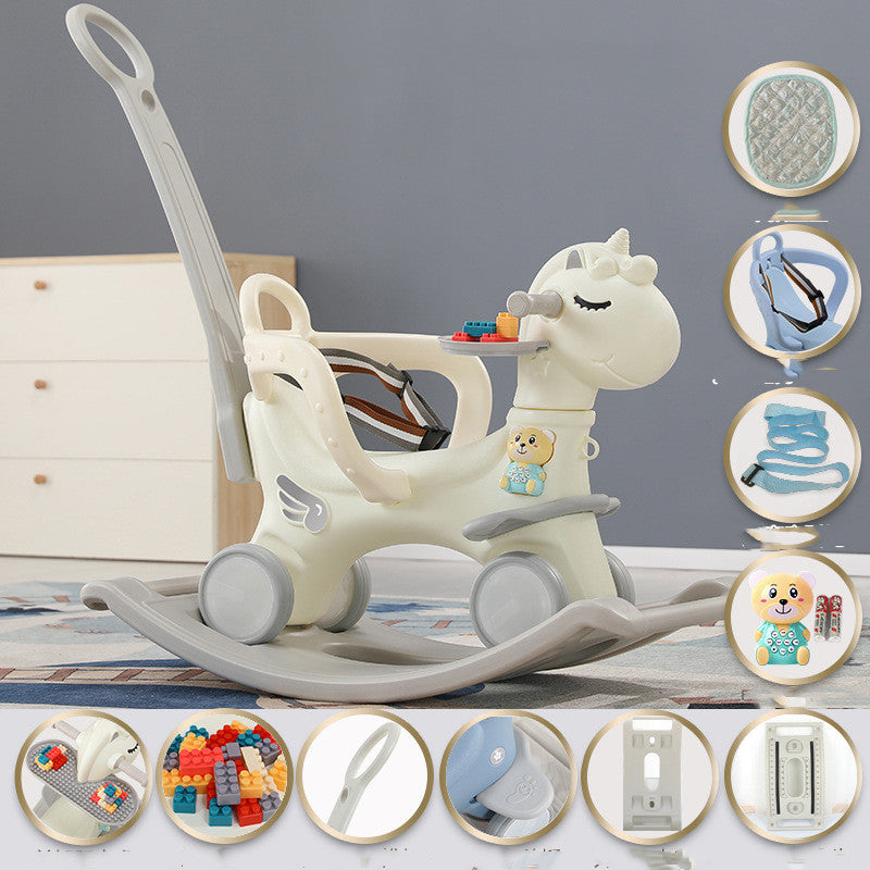 Baby Rocking Cart Birthday Gift Cloud white Exclusive edition 0 - Tophatter Daily Deals