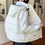 Insulating Men's Down Jacket - Short Boxy, Polyester, City 3D Changing Face Moving Picture Frame - Tophatter Daily Deals