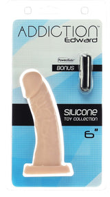 Addiction Edward 6" Silicone Dildo in Ivory Realistic Dildo - Tophatter Daily Deals