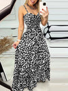 Leopard Sweetheart Neck Cami Dress Light Gray Casual Dresses - Tophatter Daily Deals