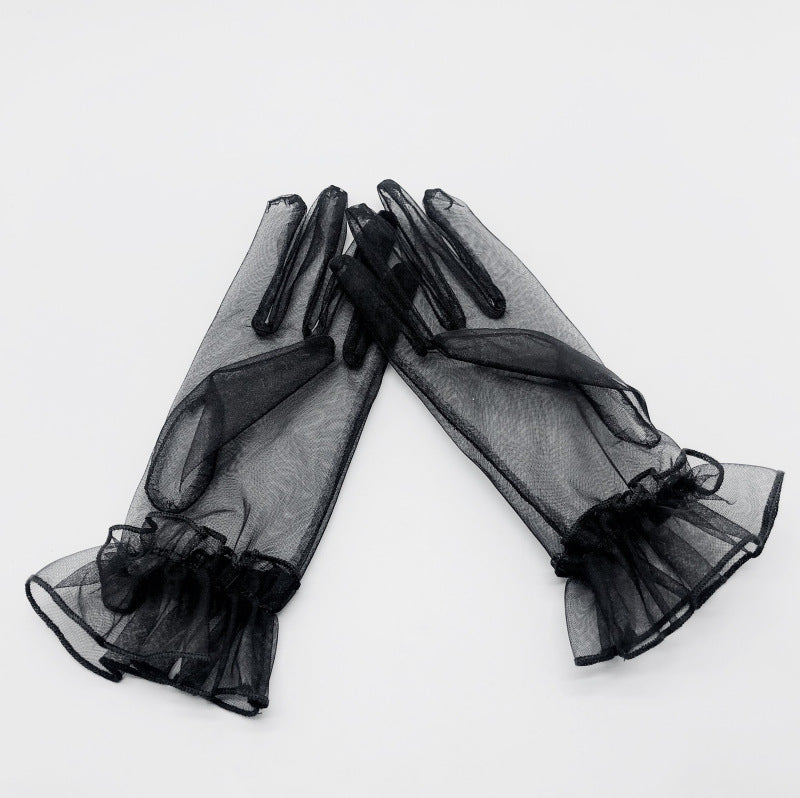 Bridal Wedding Dress Evening Gown Gloves Ruffle 0 - Tophatter Daily Deals