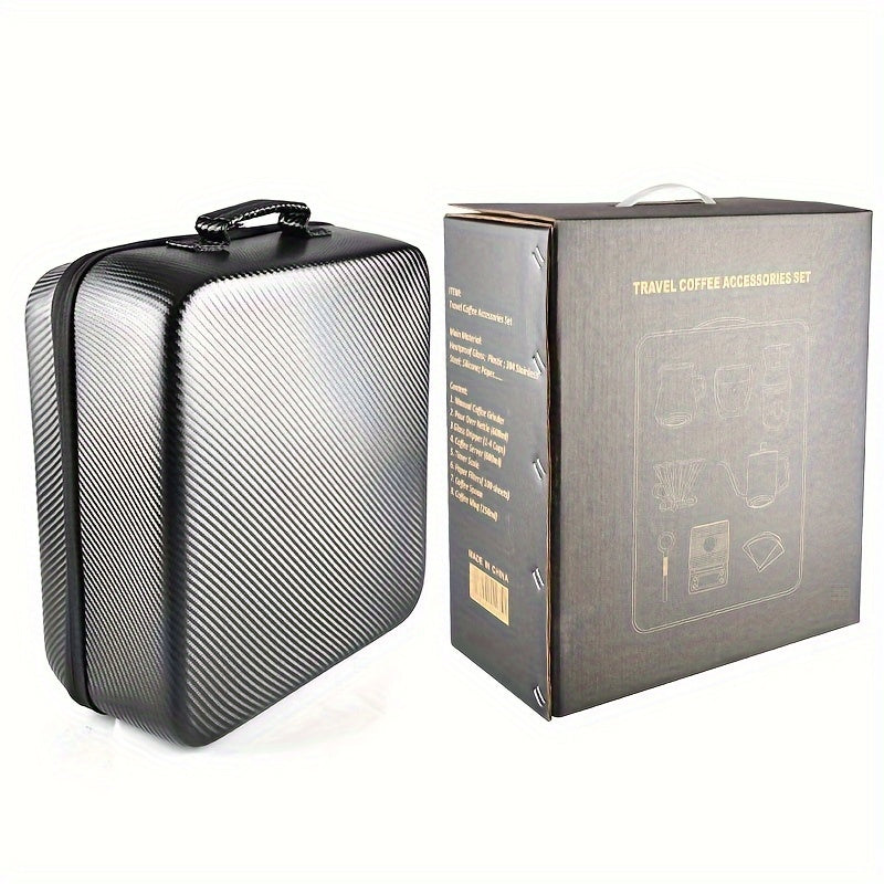 Gourmet Travel Stainless Steel Coffee Set Grinder (9pcs) Appliances > Kitchen Appliances > Coffee Machines & Accessories - Tophatter Daily Deals
