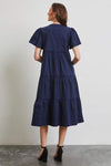 HEYSON Full Size Cotton Poplin Ruffled Tiered Midi Dress Casual Dresses - Tophatter Daily Deals