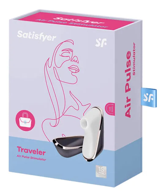 Satisfyer Pro Traveler – Compact Waterproof Vibrator > Sex Toys For Ladies > Air Pulsation - Tophatter Daily Deals