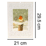 Christmas Robin Advent Calendar | Traditional Winter Scene with 24 Festive Doors Advent Calendar - Tophatter Daily Deals