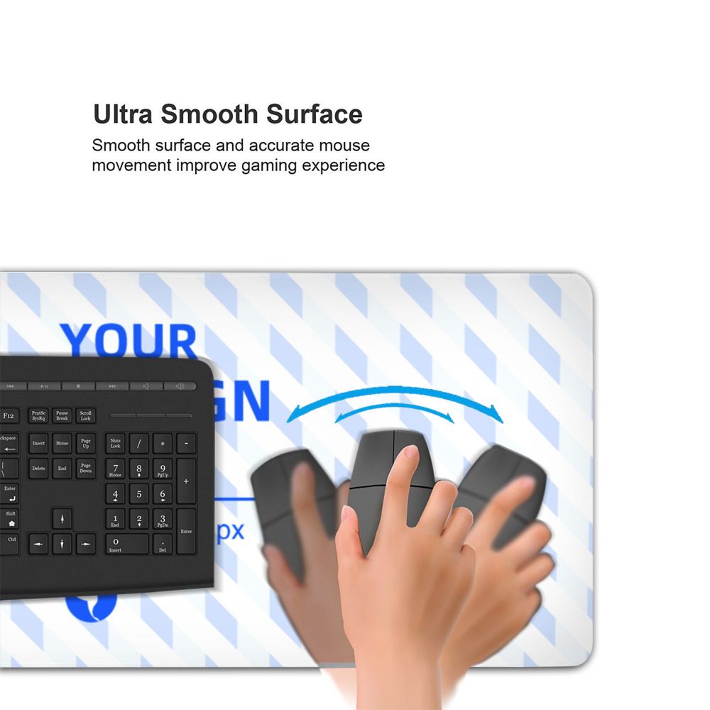 16x35.5in Horizontal Oversized Rubber Keyboard Pad 7 - Tophatter Daily Deals