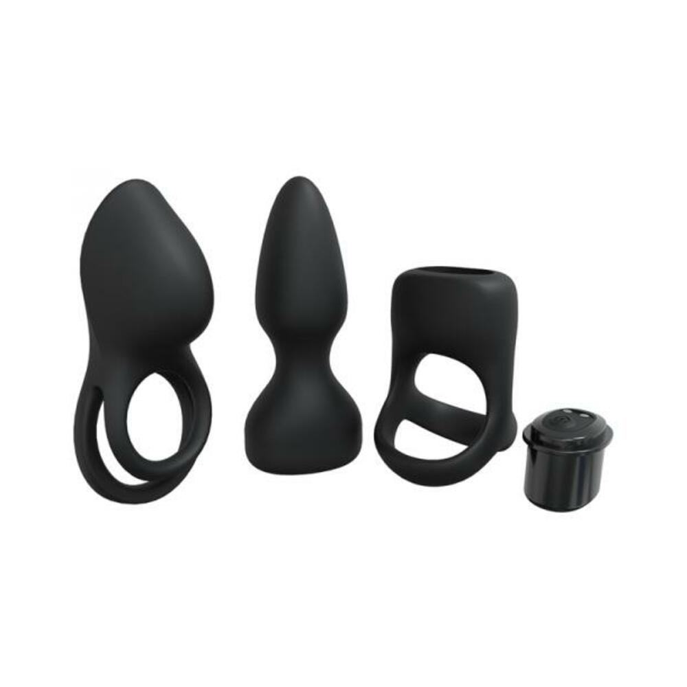Loveline Pleasure Kit 10 Speed Silicone Rechargeable Waterproof Black - Tophatter Daily Deals