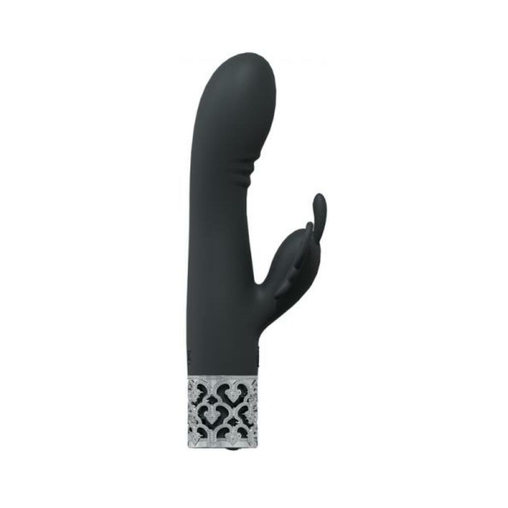 Royal Gems Monarch Silicone Rechargeable Vibrator Black - Tophatter Daily Deals