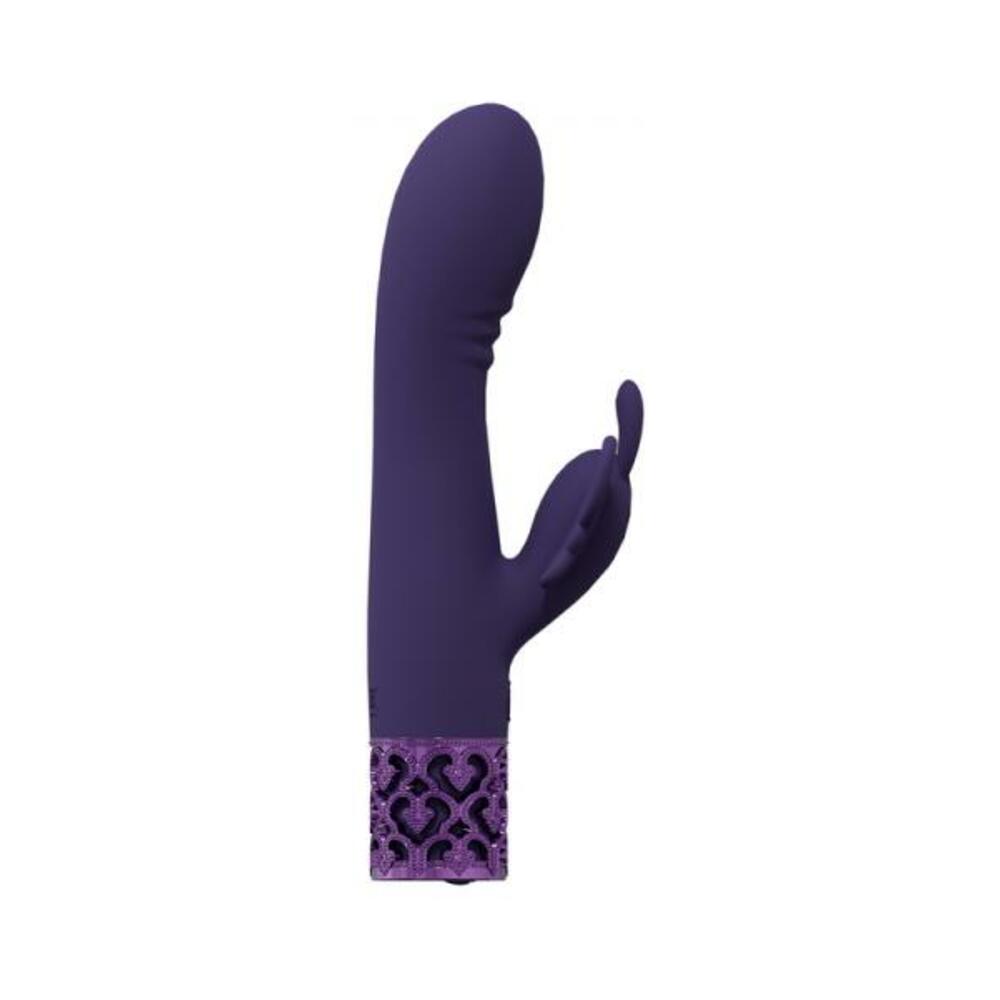Royal Gems Monarch Silicone Rechargeable Vibrator Purple - Tophatter Daily Deals