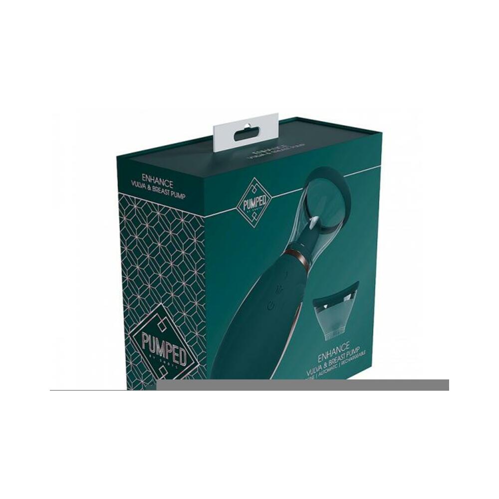 Pumped Enhance Automatic Rechargeable Vulva & Breast Pump Forest Green - Tophatter Daily Deals