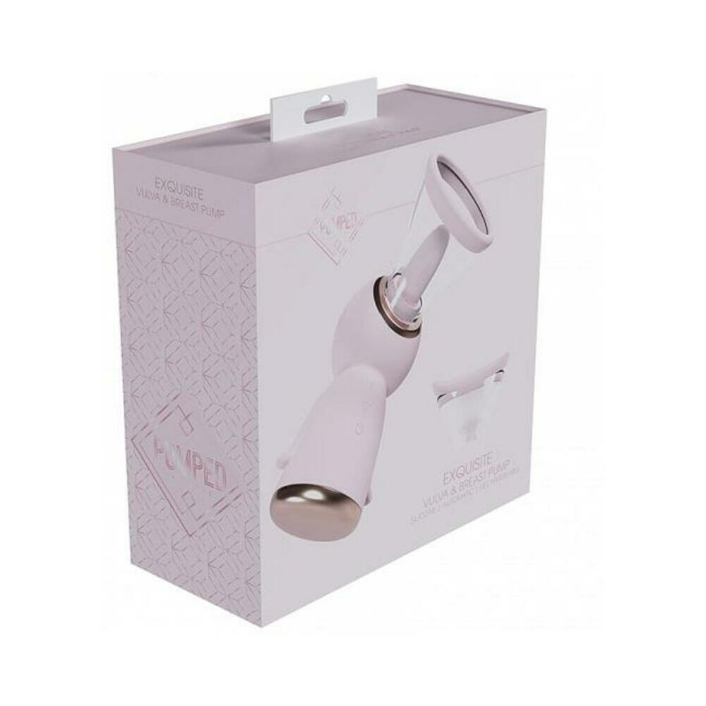 Pumped Exquisite Automatic Rechargeable Vulva & Breast Pump Pink - Tophatter Daily Deals