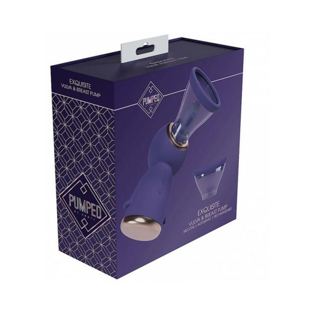 Pumped Exquisite Automatic Rechargeable Vulva & Breast Pump Purple - Tophatter Daily Deals