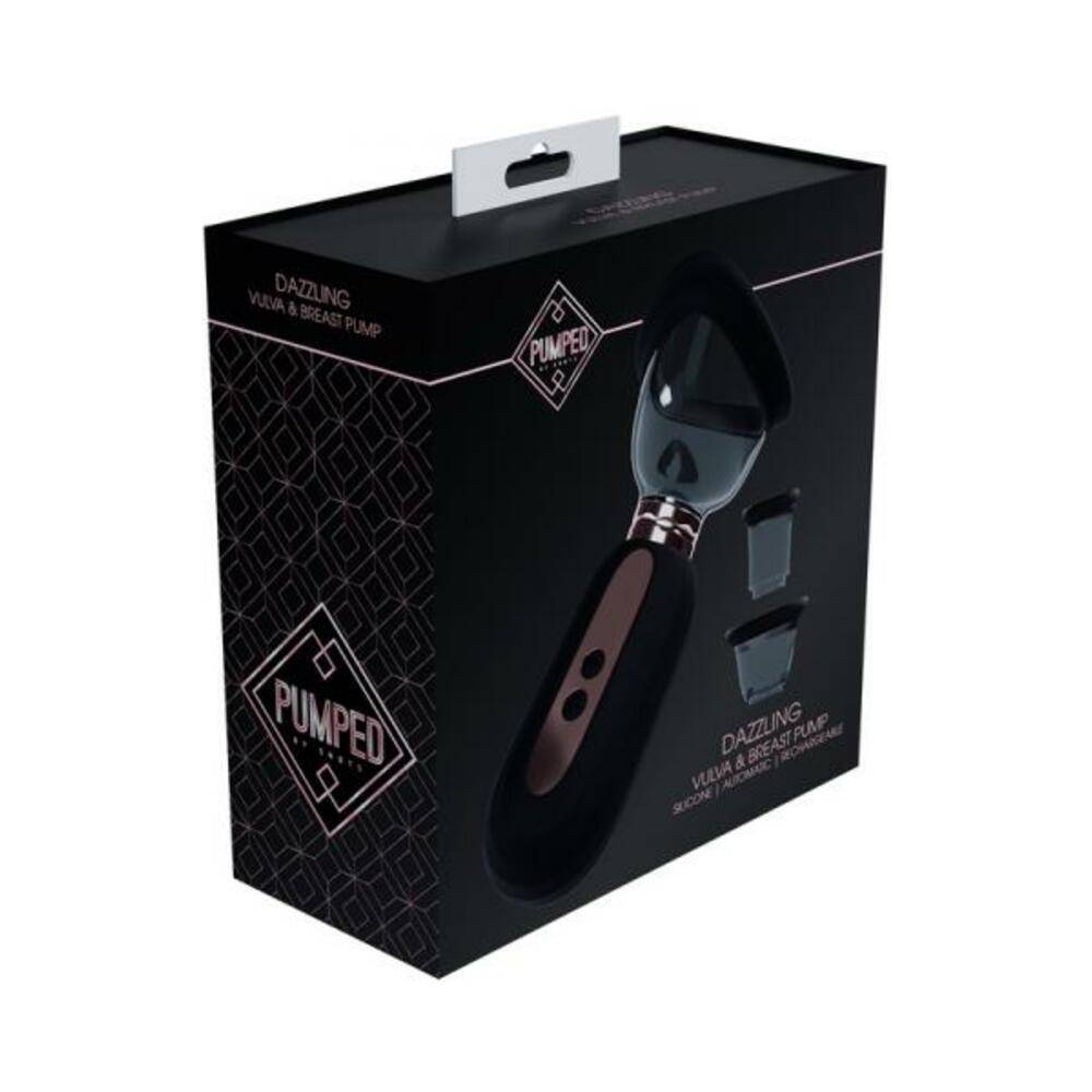 Pumped Dazzling Automatic Rechargeable Vulva & Breast Pump Black - Tophatter Daily Deals