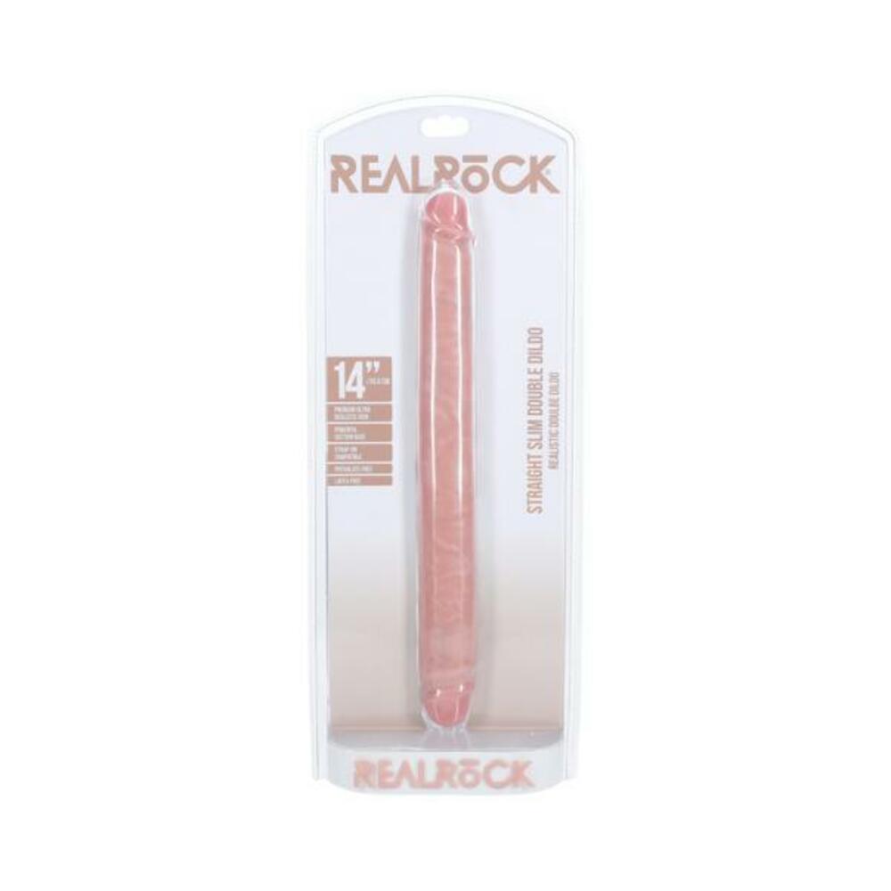 Realrock 14 In. Slim Double-ended Dong Beige - Tophatter Daily Deals