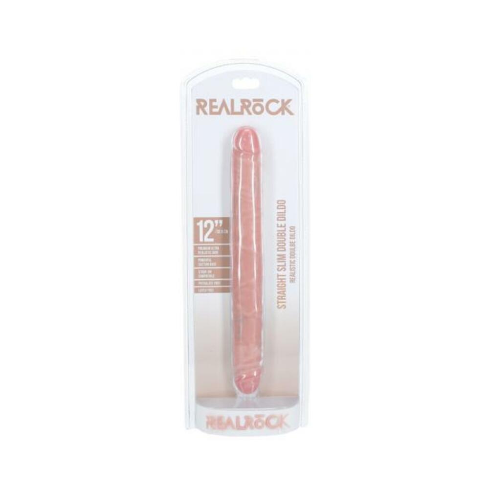 Realrock 12 In. Slim Double-ended Dong Beige - Tophatter Daily Deals