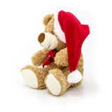 Soft Plush Bailey Christmas Teddy Bear Cuddly Toy 26cm Soft Toy - Tophatter Daily Deals