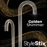 Golden Shimmer Cane: Gold Sparkles in Invisible Clear Shaft Clear Lucite Walking Canes - Tophatter Daily Deals