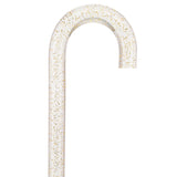 Golden Shimmer Cane: Gold Sparkles in Invisible Clear Shaft Clear Lucite Walking Canes - Tophatter Daily Deals
