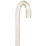 Golden Shimmer Cane: Gold Sparkles in Invisible Clear Shaft Clear Lucite Walking Canes - Tophatter Daily Deals
