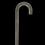 Golden Shimmer Cane: Gold Sparkles in Invisible Clear Shaft Tourist Crook Clear Lucite Walking Canes - Tophatter Daily Deals