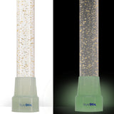 Golden Shimmer Cane: Gold Sparkles in Invisible Clear Shaft Clear Lucite Walking Canes - Tophatter Daily Deals
