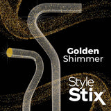 Golden Shimmer Cane: Gold Sparkles in Invisible Clear Shaft Clear Lucite Walking Canes - Tophatter Daily Deals