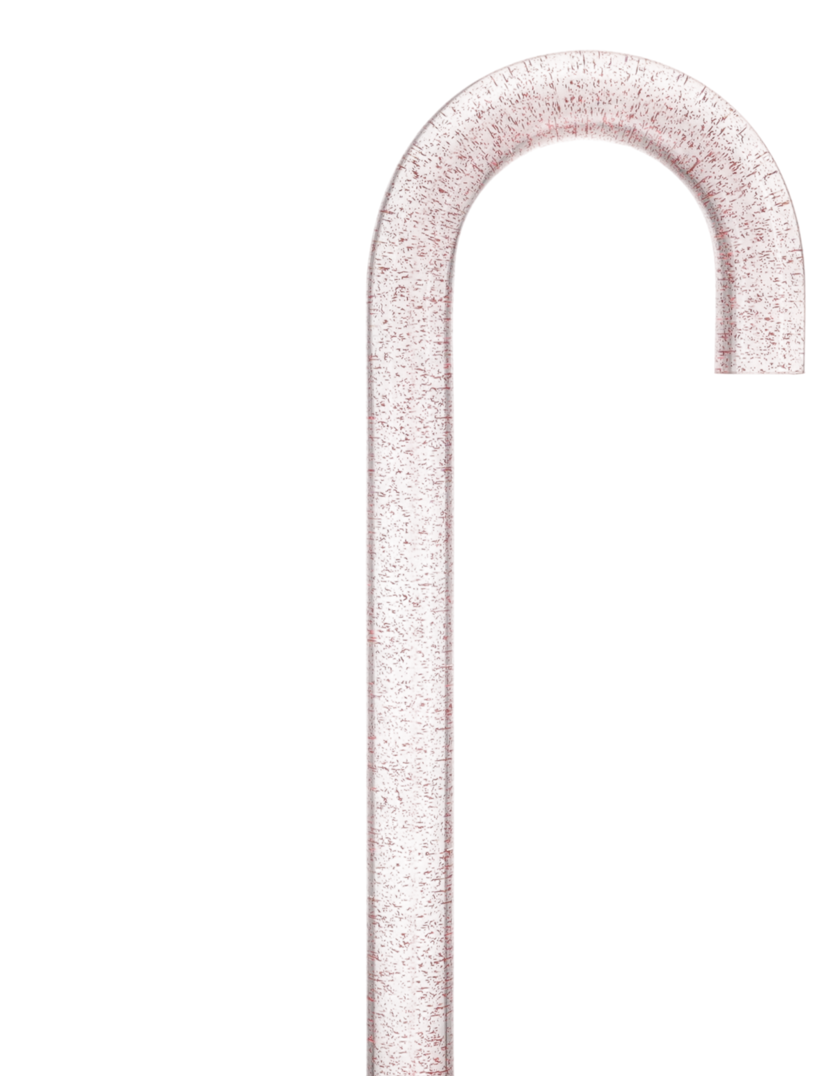Rosé Shimmer Sparkle Cane: Pink Sparkles in Invisible Clear Shaft Clear Lucite Walking Canes - Tophatter Daily Deals